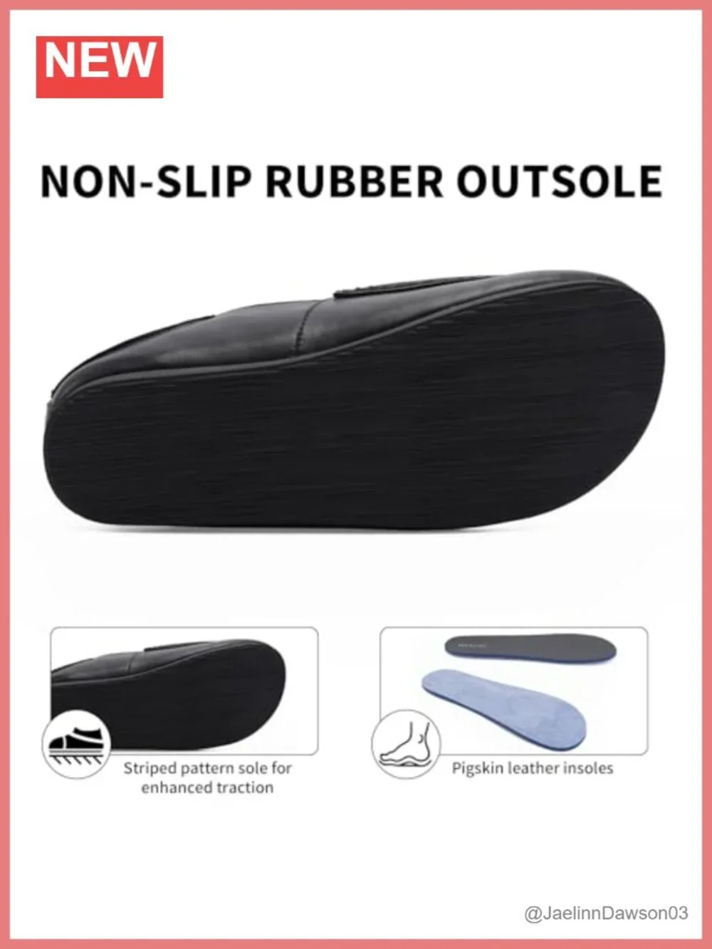 Lightweight Slip On Flat Shoes, Comfortable Leather Loafers for Women, Work &